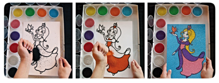 Трафареты для рисования песком для детей