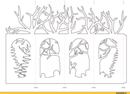 Трафарет для фонарика из бумаги