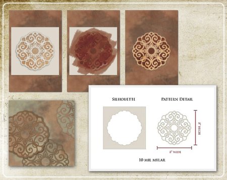 Трехслойный трафарет