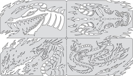 Многослойный трафарет для аэрографии
