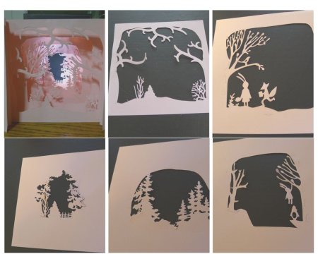 Многослойная трафаретная живопись