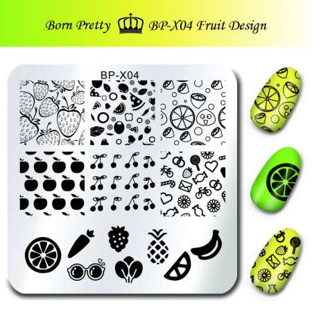 Пластина для стемпинга фрукты