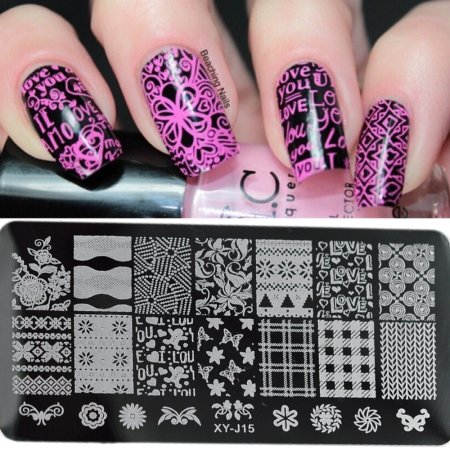 Пластина для стемпинга BEAUTYBIGBANG Flowers xl004