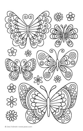 Трафарет бабочки для айсинга