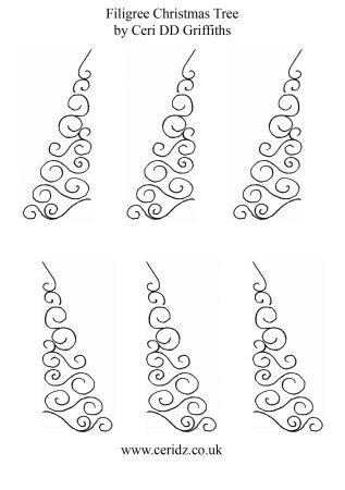 Елки для айсинга трафарет