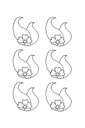 Трафарет для украшения торта шоколадом