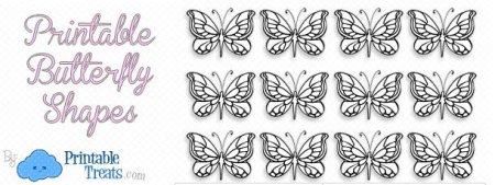 Трафарет бабочки для айсинга из шоколада