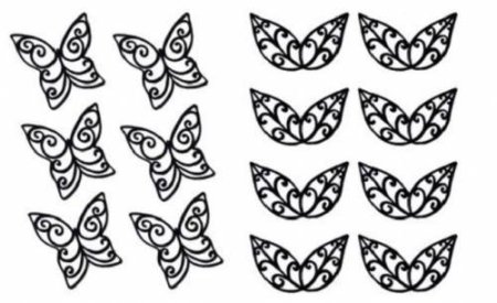 Узоры для украшения торта шоколадом