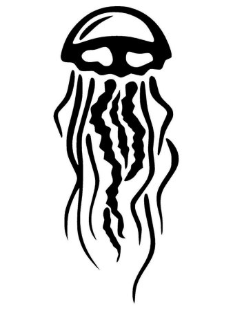 Медуза трафарет