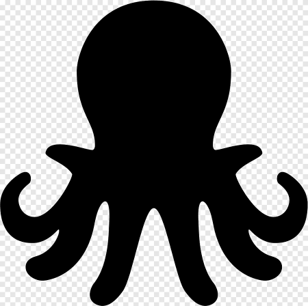 Силуэты морских обитателей для детей