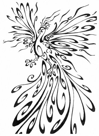 Жар птица раскраска