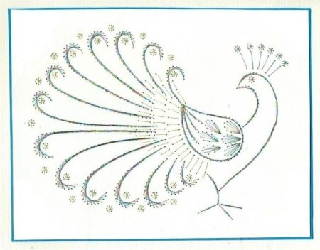 Изонить птицы