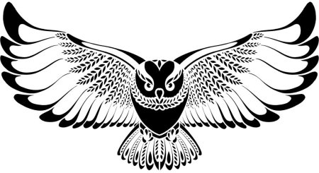 Сова на гербе рисунок