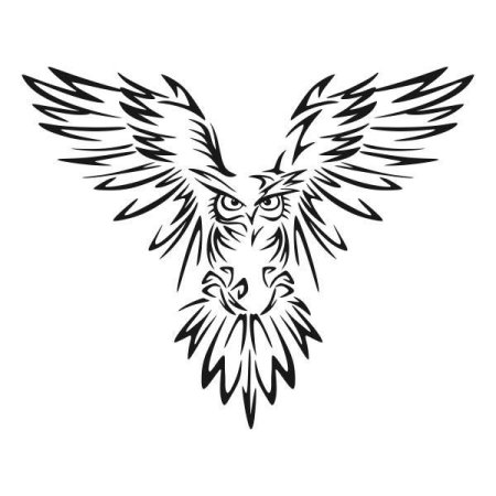 Филин в полете вектор