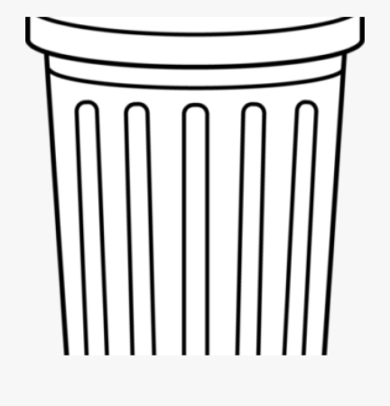 Мусорное ведро раскраска