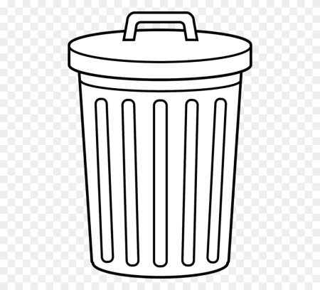 Мусорное ведро раскраска