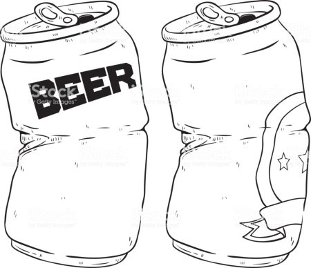 Банка пива эскиз