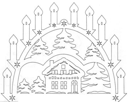 Новогодние трафареты на окн