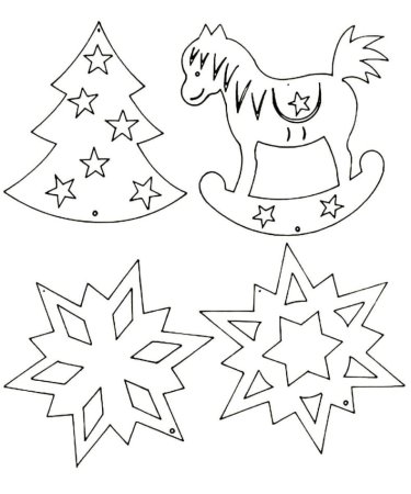 Интересные новогодние вытынанки на окна