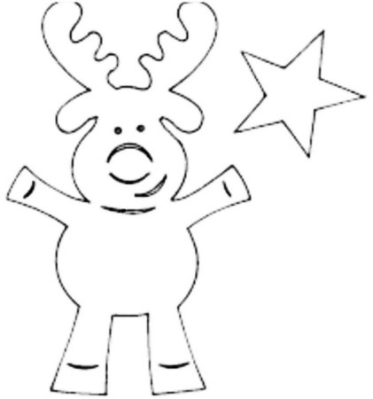 Кролик трафарет для вырезания на окна