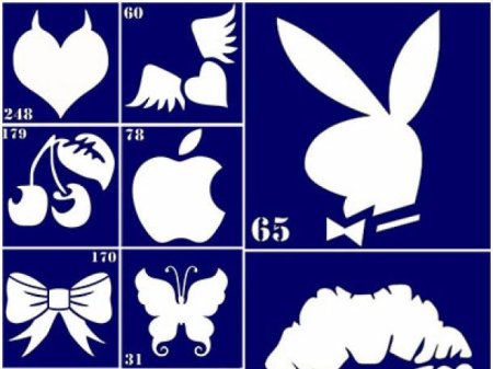 Трафарет для бикини