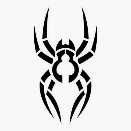 Эскизы тату паук трайбл