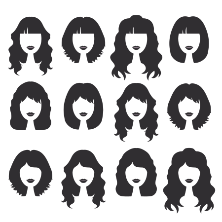 Мужская прическа вектор