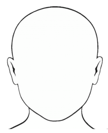 Силуэт женского лица