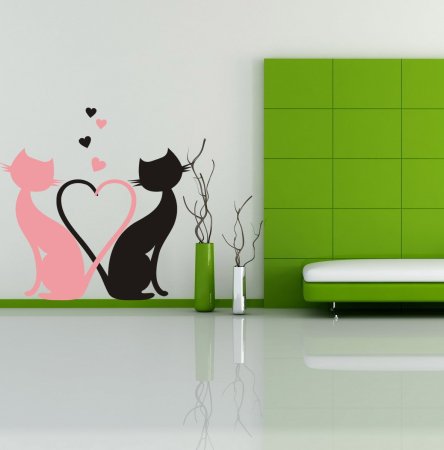 Декоративные узоры на стене