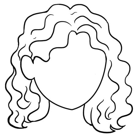 Волосы раскраска для детей