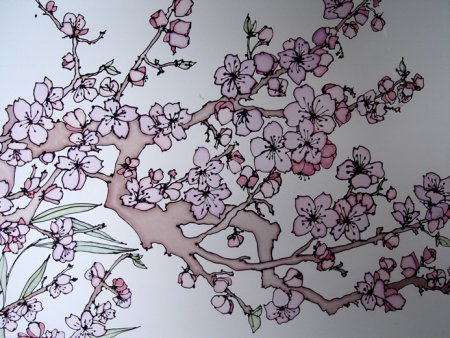 Стилизованная ветка Сакуры