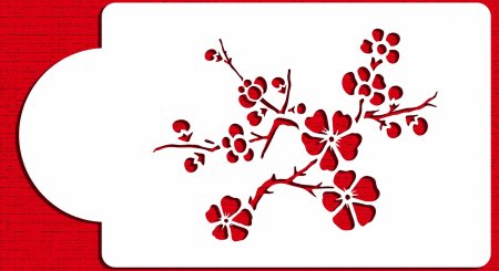 Трафарет Сакуры на стену