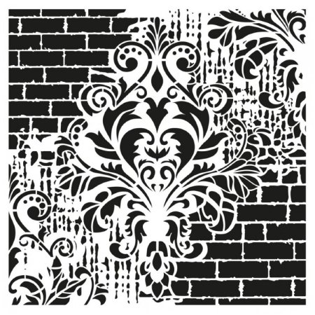 Трафаретные узоры на стены