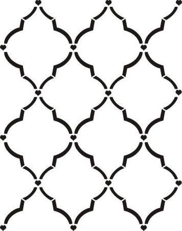 Трафарет геометрический орнамент