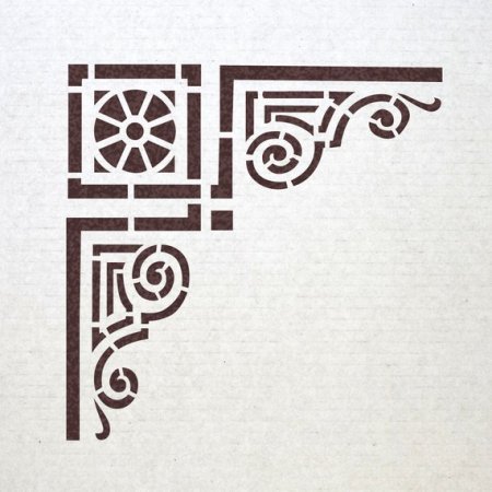 Угловые трафареты для декора