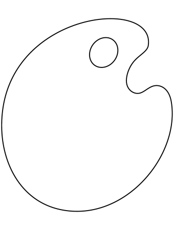 Трафарет палитра красок