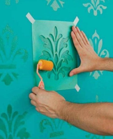 Трафареты для стен под покраску на кухню