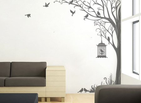 Необычные наклейки на стену