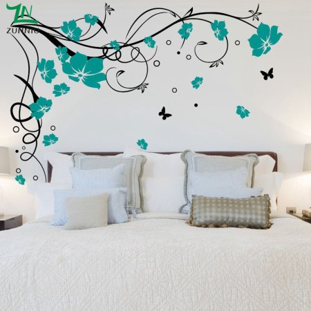 Декорация стены в спальне