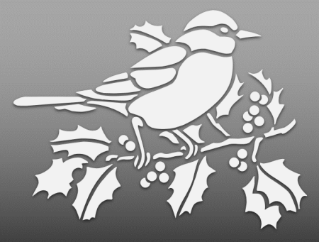 Трафареты птиц на окна