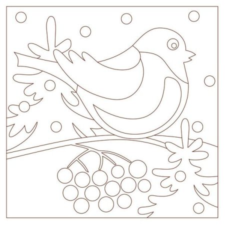 Трафареты птиц для рисования пластилином