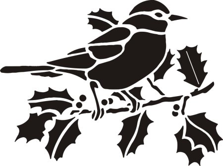 Трафареты птиц для декора
