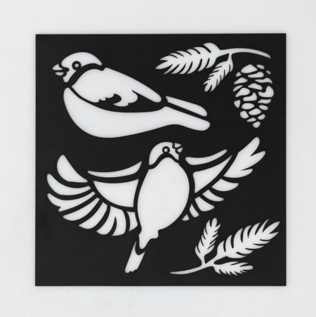 Снегирь трафарет