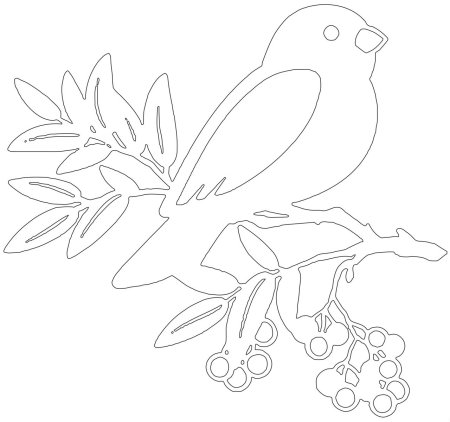 Вытынанки птички