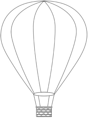 Воздушный шарик раскраска