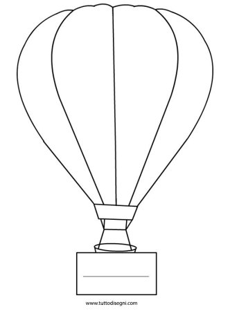 Воздушный шарик раскраска