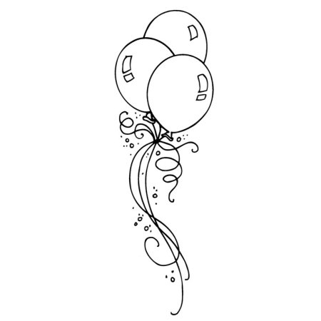 Воздушный шар раскраска