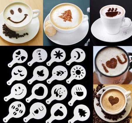 Трафареты для кофе