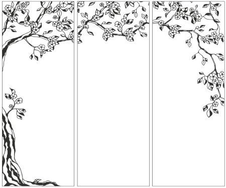 Шкаф купе с пескоструйным рисунком