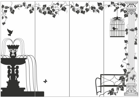 Трафареты для декора колонны